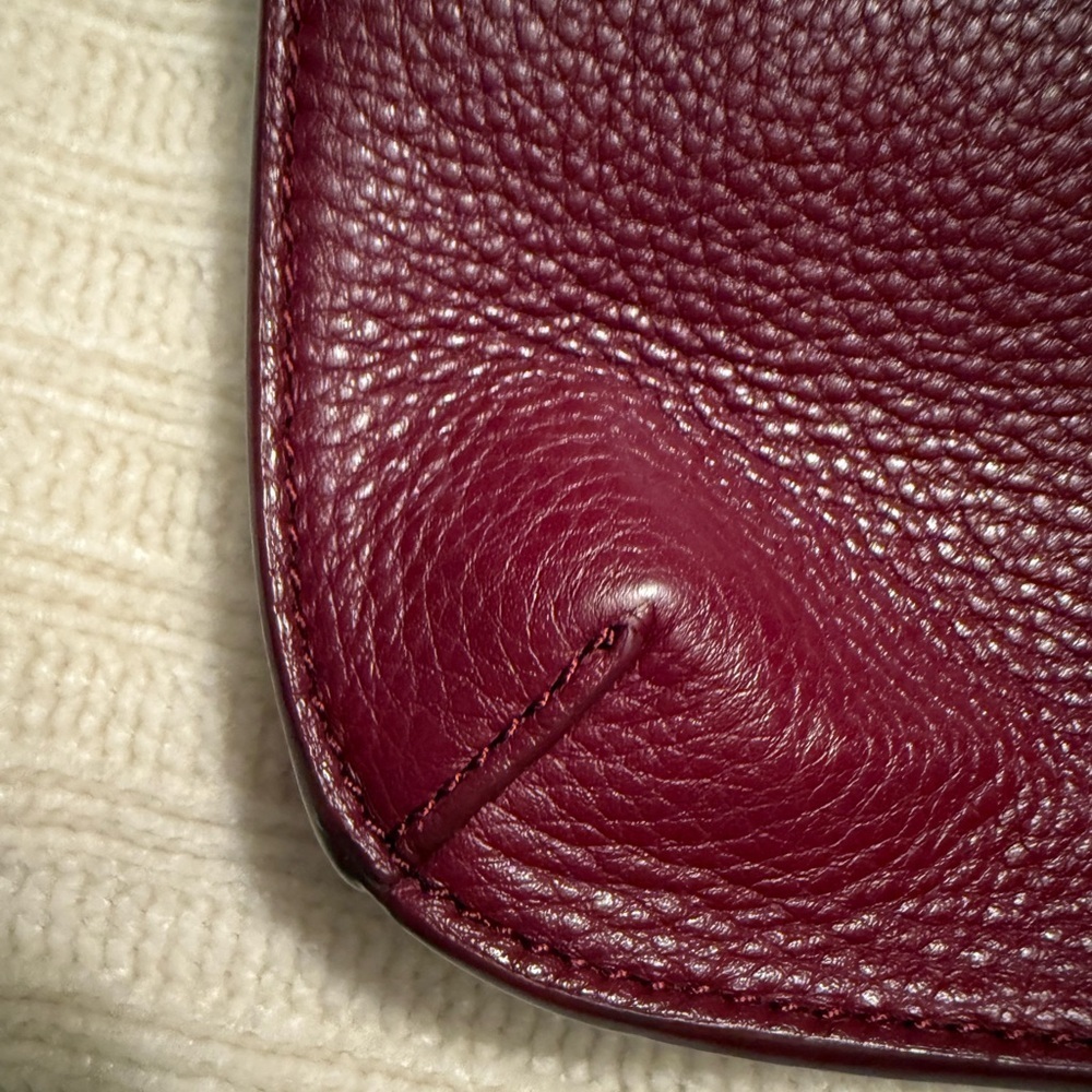 Tory Burch Tassel Crossbody purse,  Garnet - Picture 6 of 7